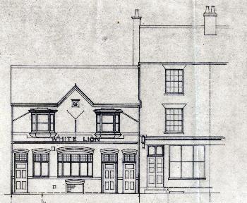 Elevation of 104 and 106 Park Street before alterations [Z839/16]